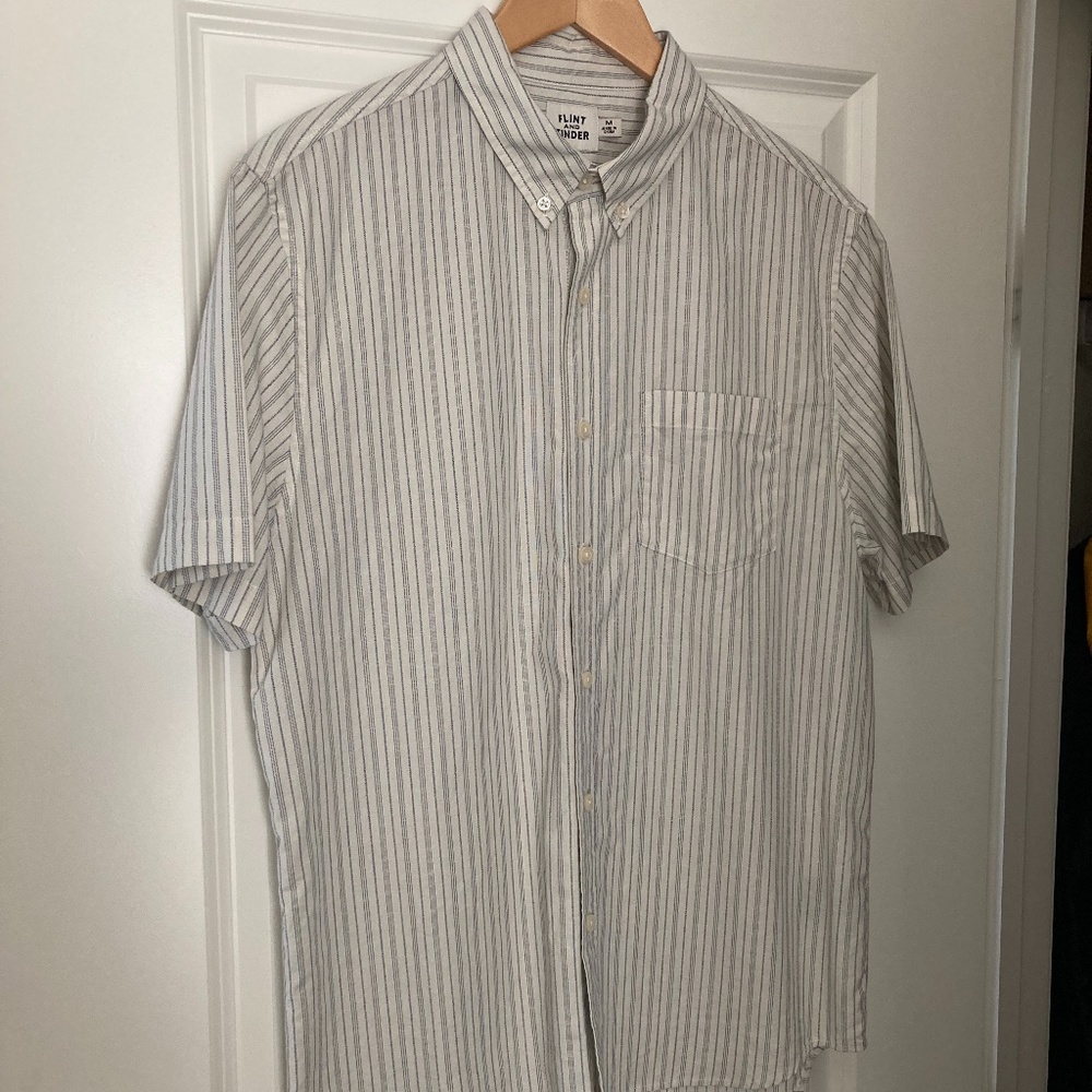 Flint and Tinder  - Jaspe Short Sleeve Shirt - Size Medium